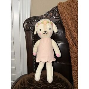 Cuddle + Kind Charlotte the Dog 19" Hand Knit Stuffed Animal Plush Made In Peru